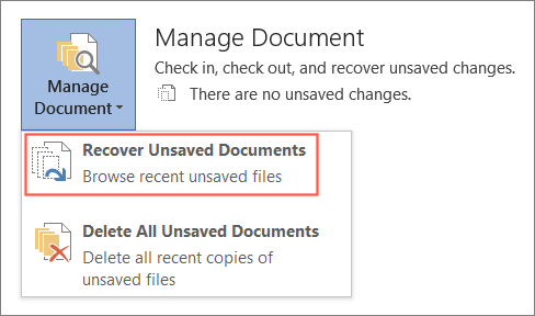 Recover unsaved word documents from temporary files