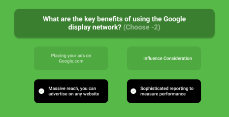 What Are The Key Benefits Of Using The Google Display Network (Choose 2)
