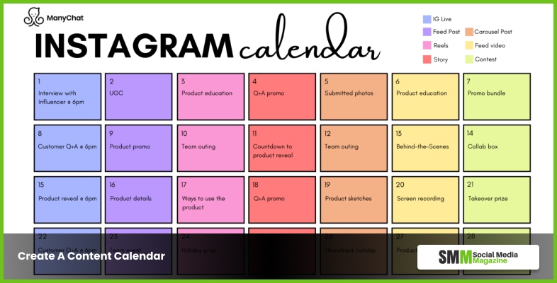 Create A Content Calendar