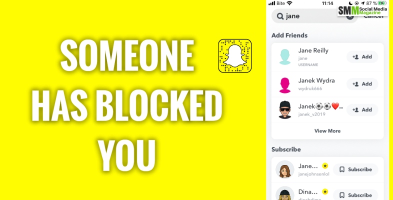 how do you know if someone blocked you on Snapchat