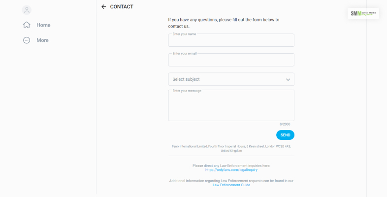  Contact The Support Team