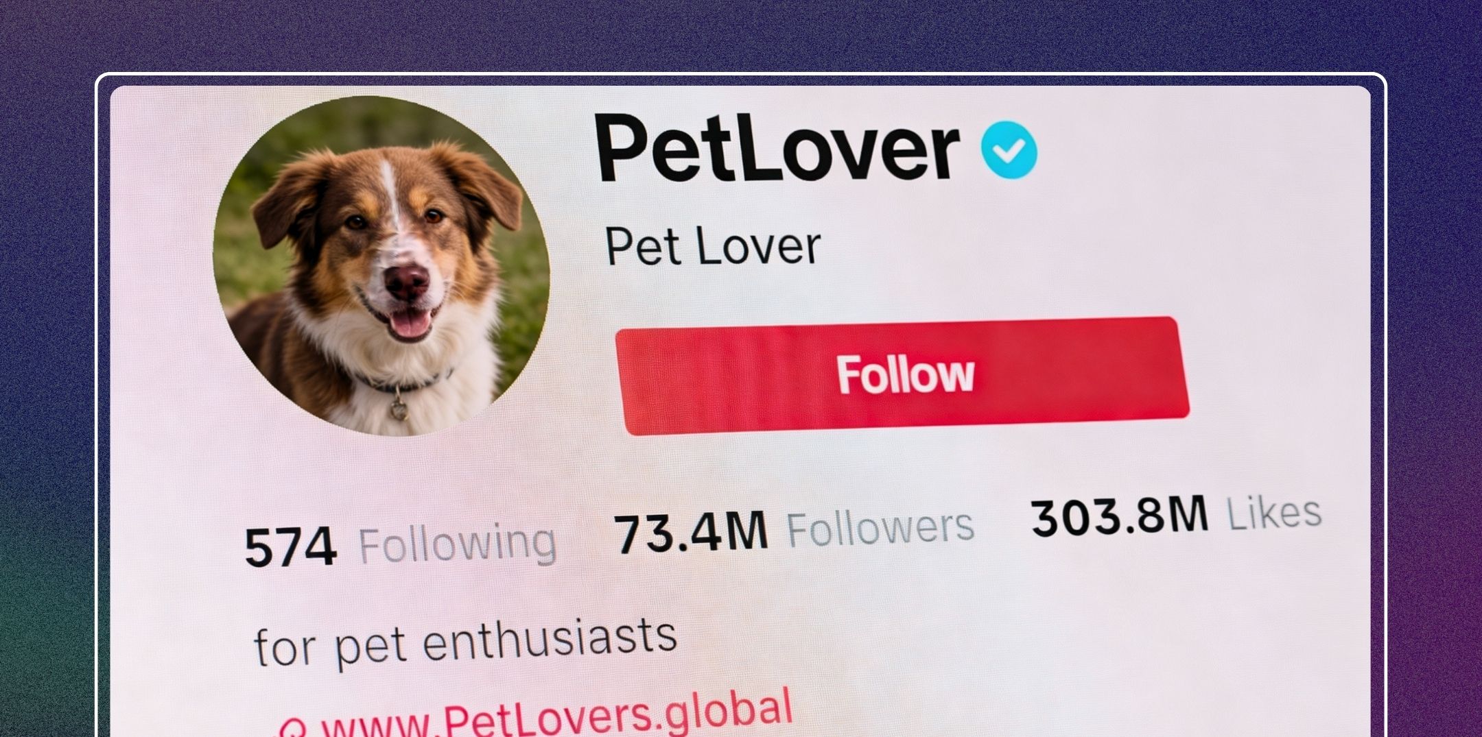 Pet Lover Profile