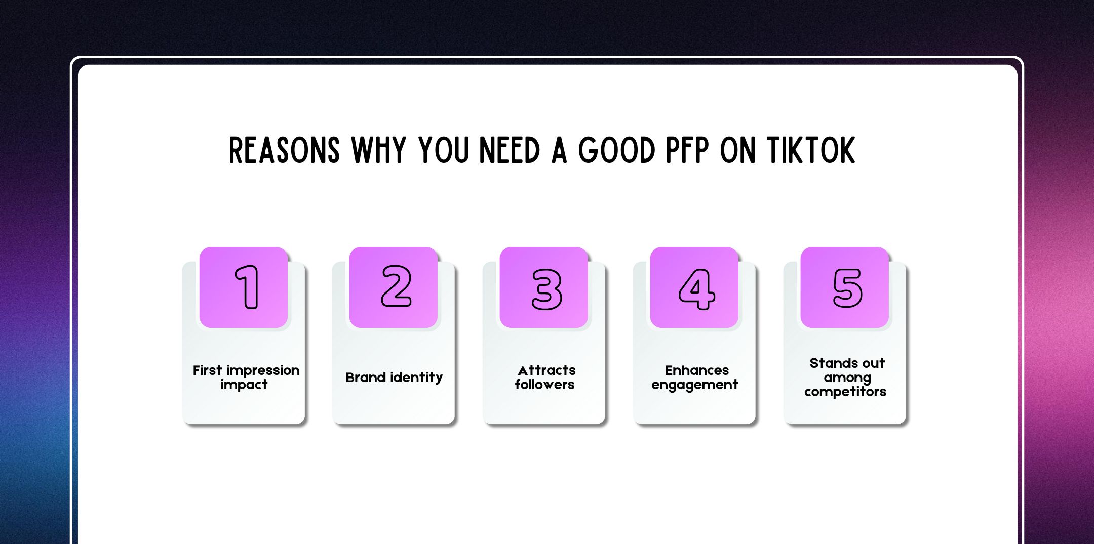 Reasons Why You Need a Good PFP on TikTok