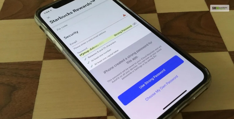 Saved passwords on iphone