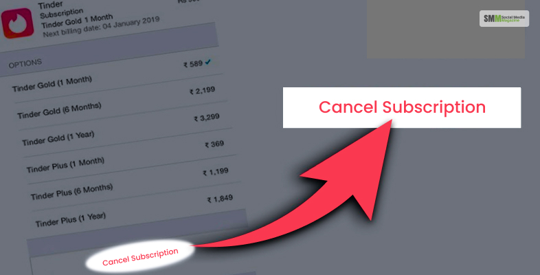 how to cancel Tinder subscription