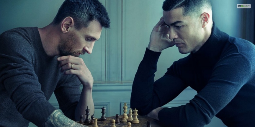 Cristiano Ronaldos Post  Him And Messi Playing Chess To Promote Louis Vuitton - Top 30 Most Liked Instagram Posts In 2023