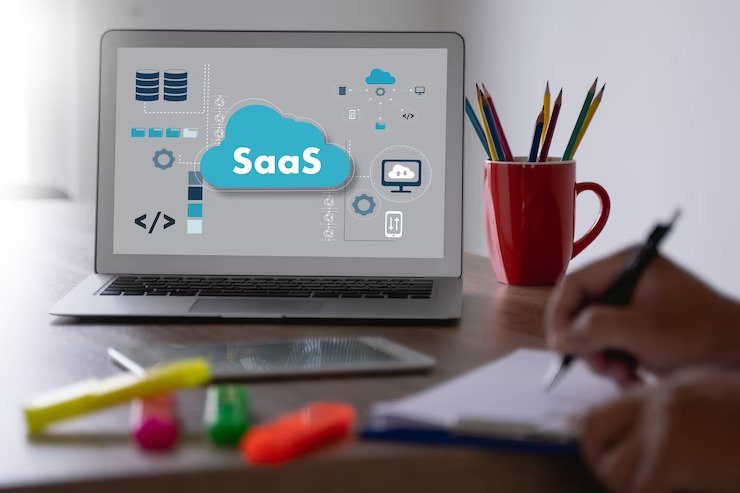 concept of SaaS website design