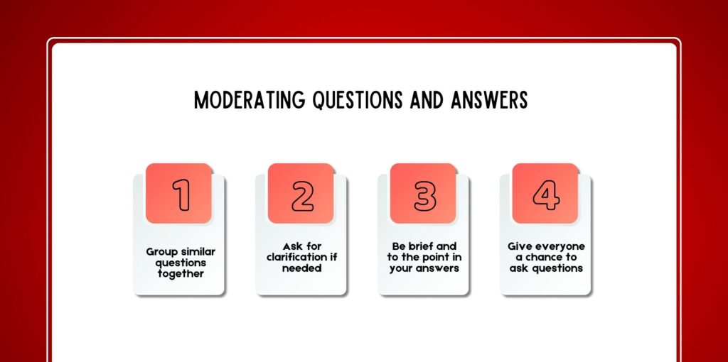 Moderating questions and answers