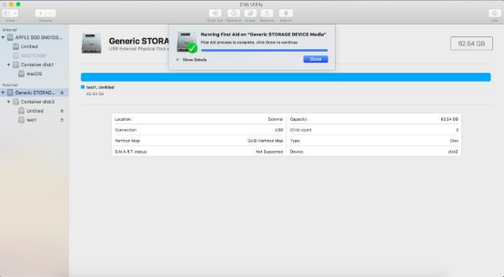 If the external hard drive refuses to mount, it might be afflicted with corruption or directory structure issues.