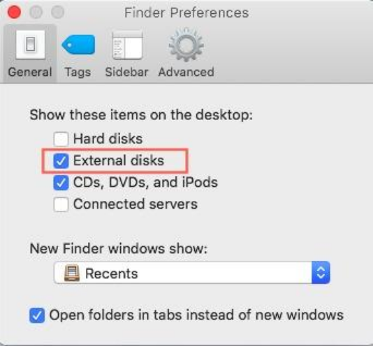 Open Finder, go to Preferences
