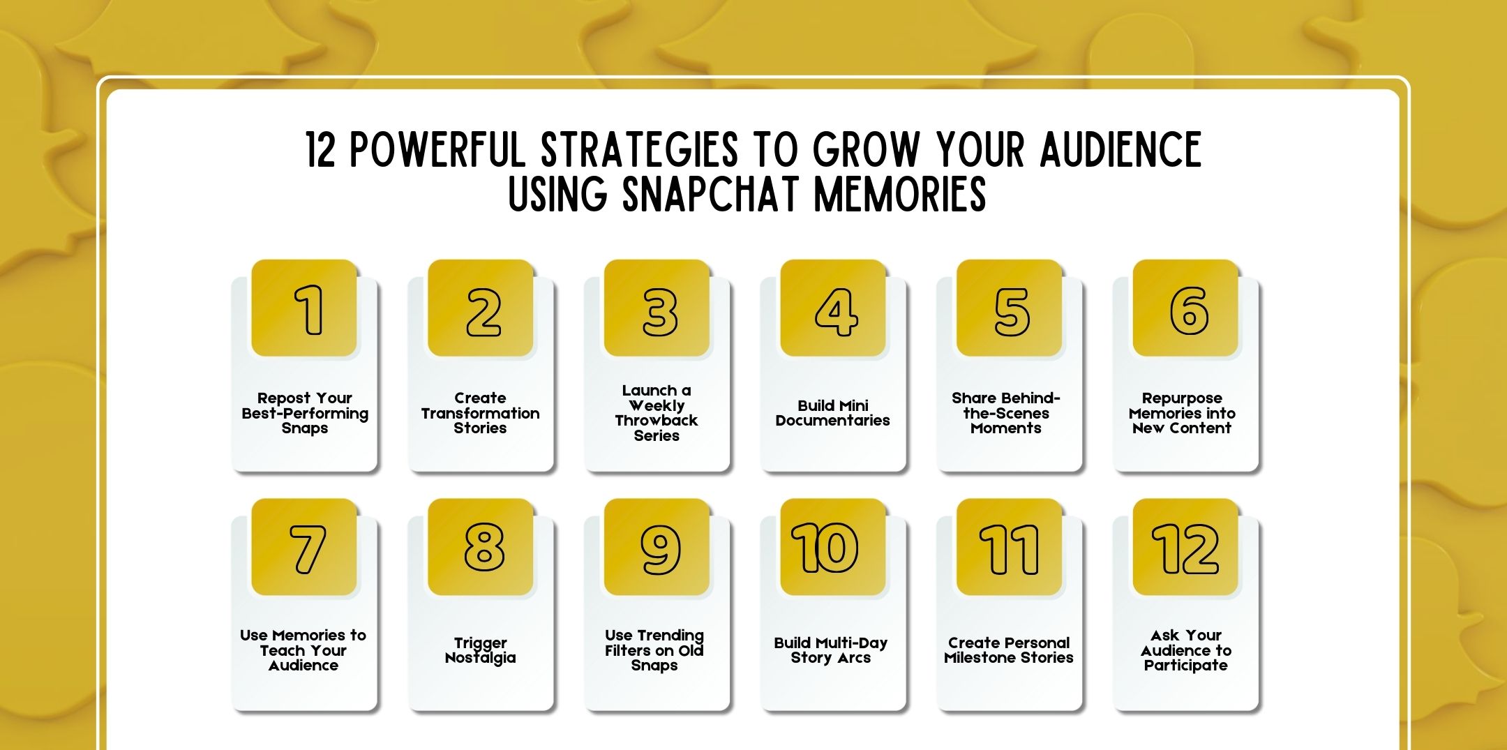 12 Powerful Strategies to Grow Your Audience Using Snapchat Memories