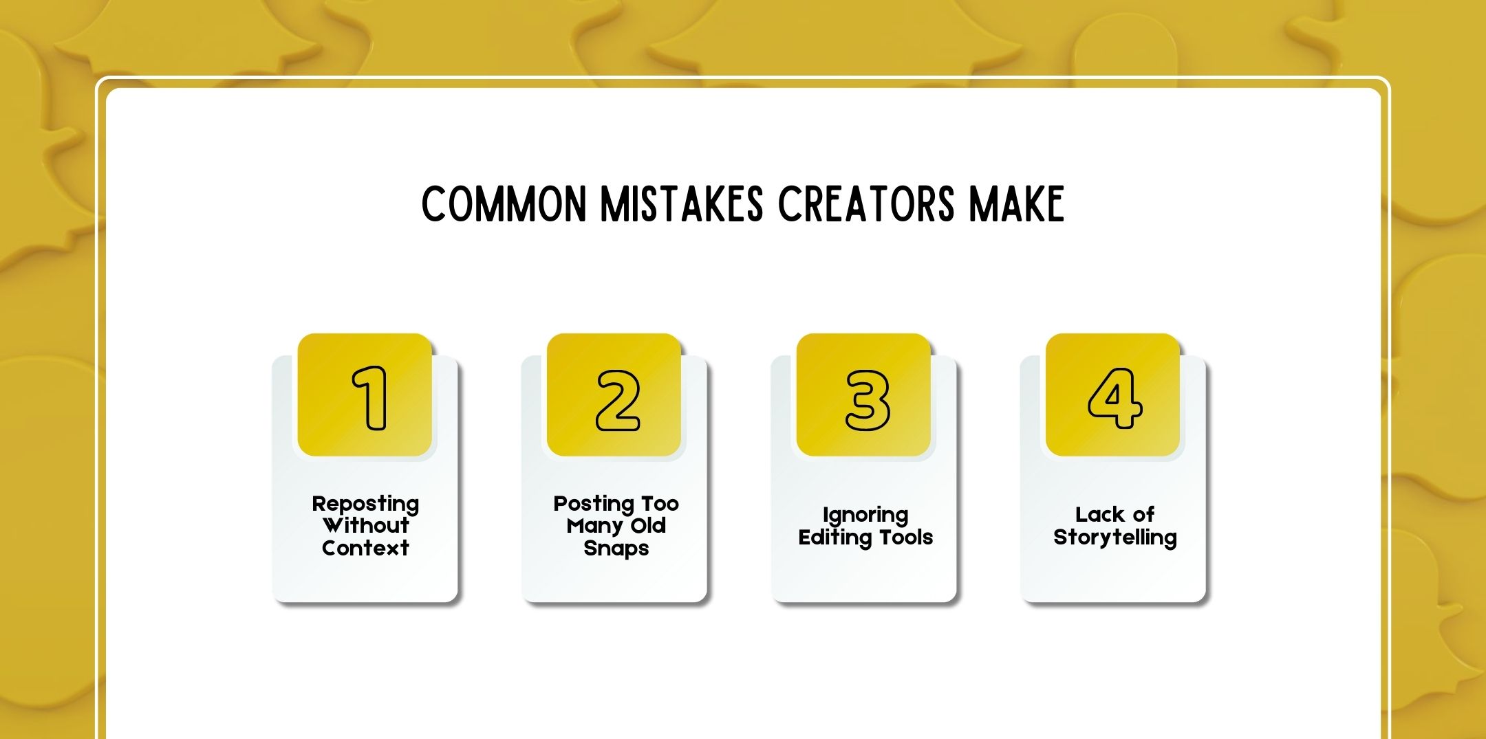 Common Mistakes Creators Make