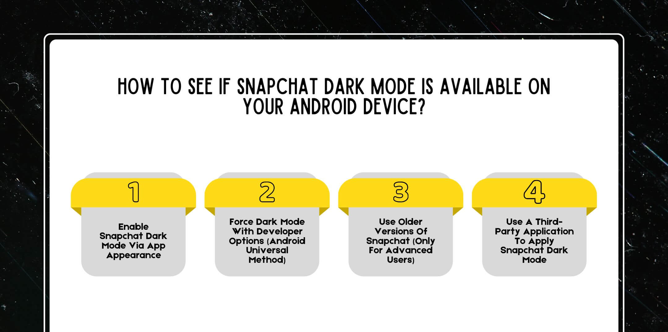 How to See If Snapchat Dark Mode Is Available On Your Android Device