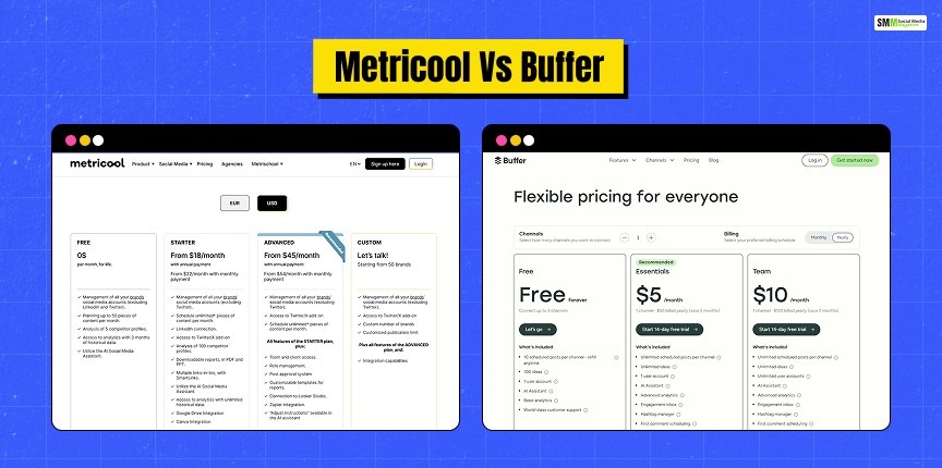 Metricool vs Buffer Pricing and Scalability