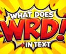 What does WRD mean in text