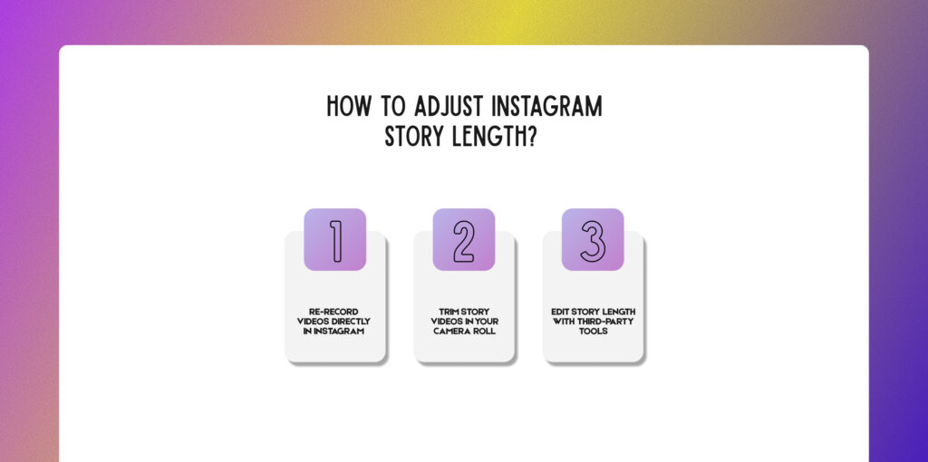 How to Adjust Instagram Story Length?