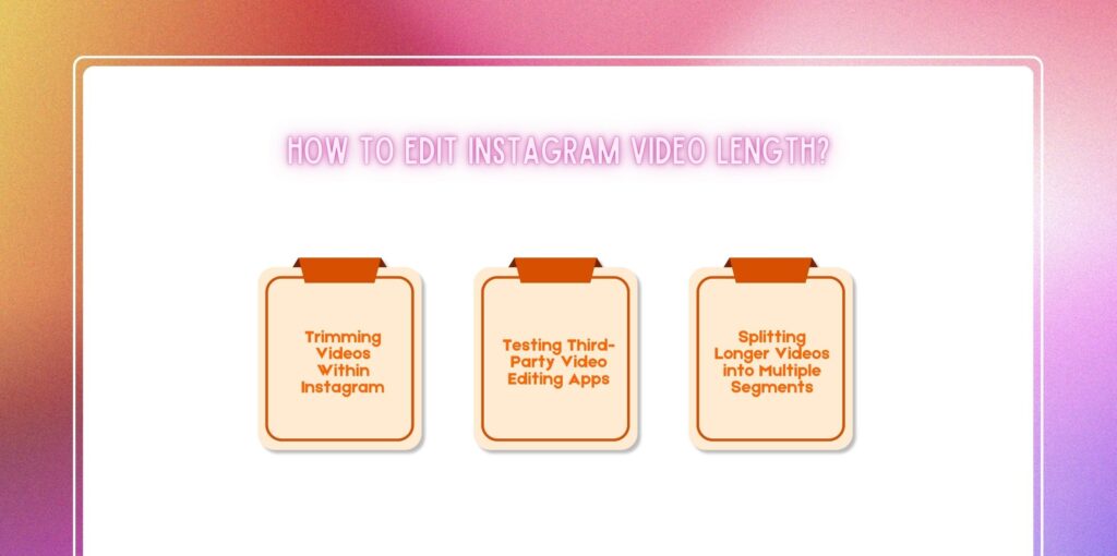 How to Edit Instagram Video Length