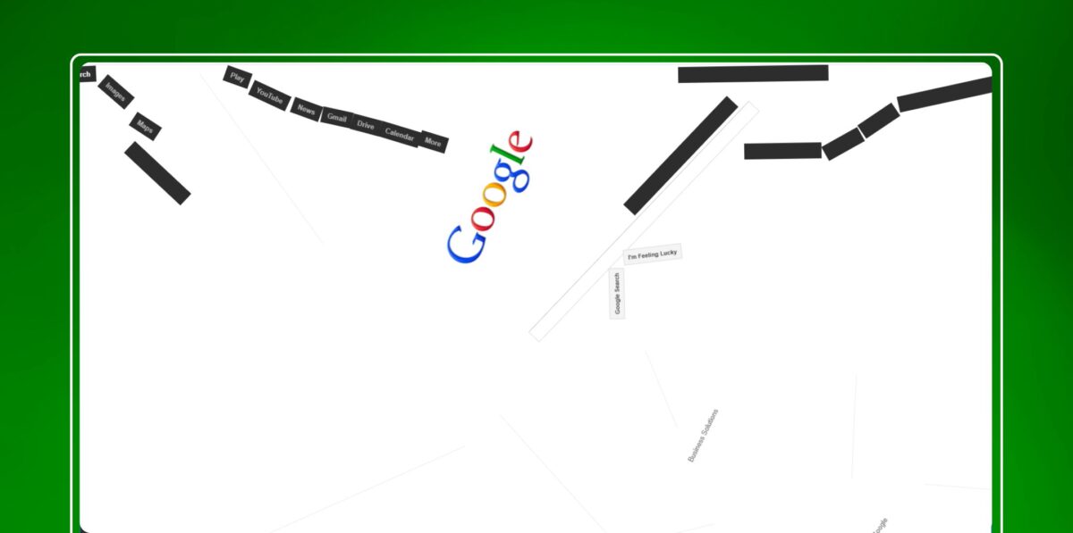 Google Gravity Trick What Happens If you Click on I’m Feeling Lucky