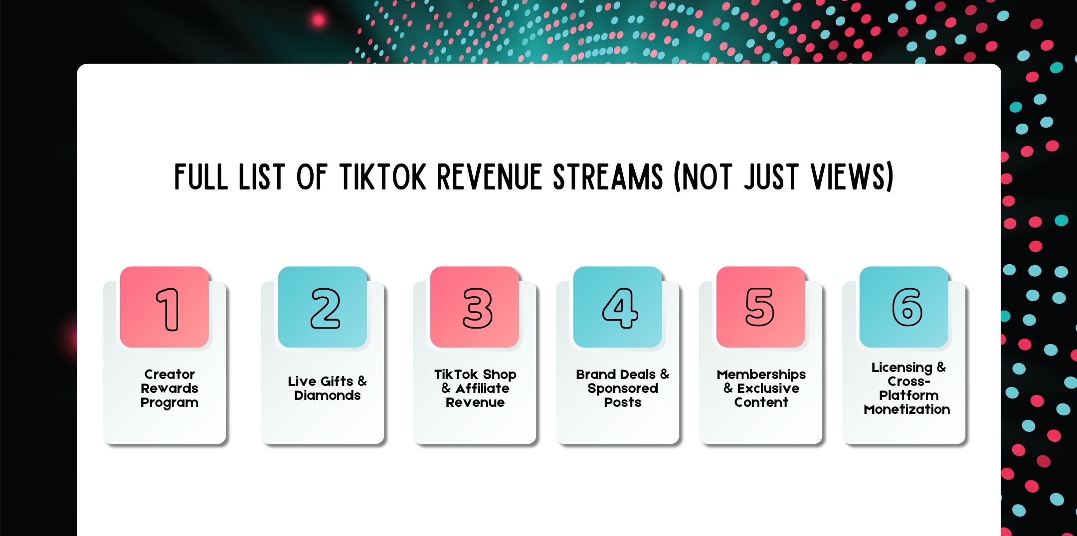 Full List of TikTok Revenue Streams (Not Just Views)