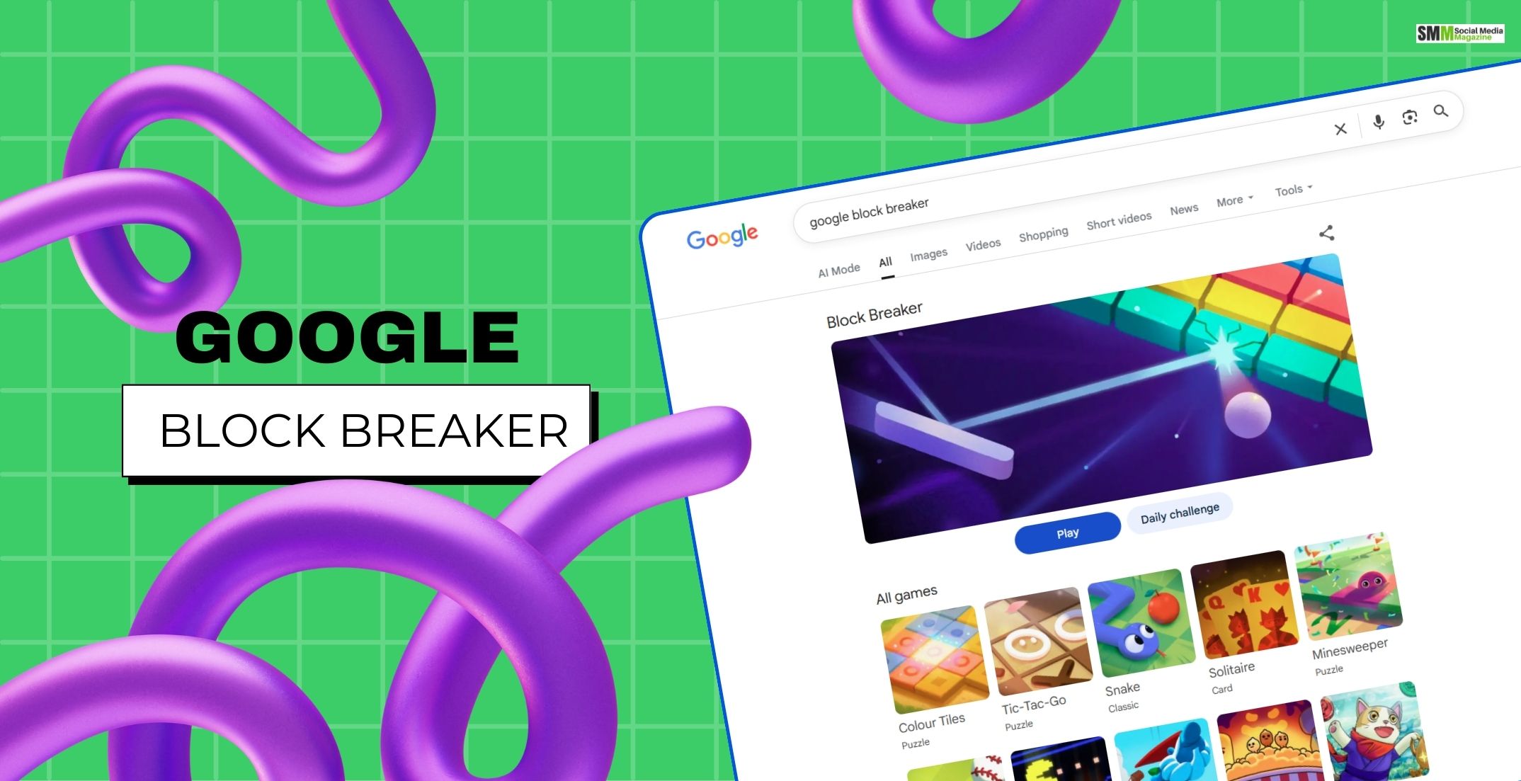 Google Block Breaker