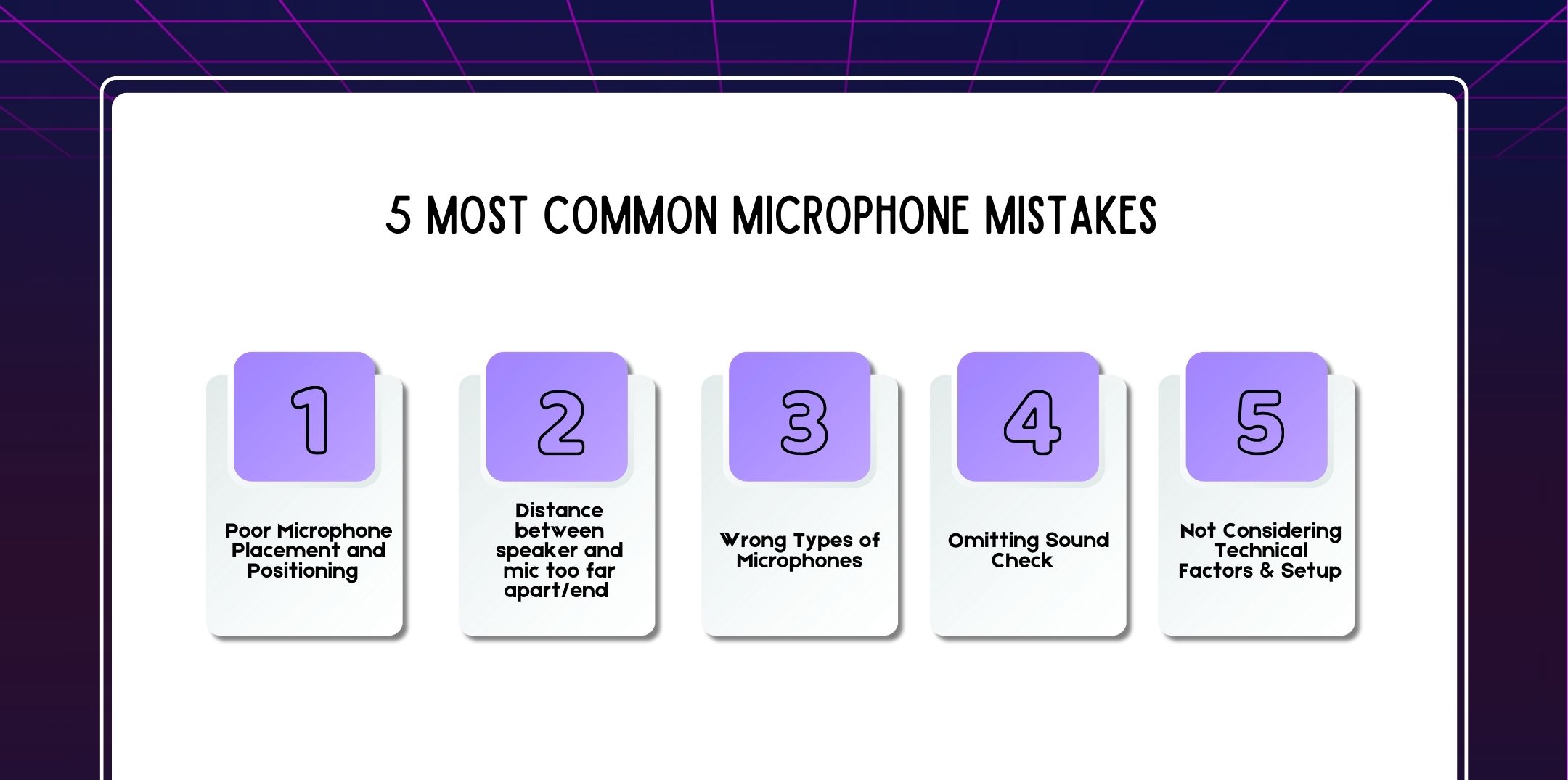 5 Most Common Microphone Mistakes