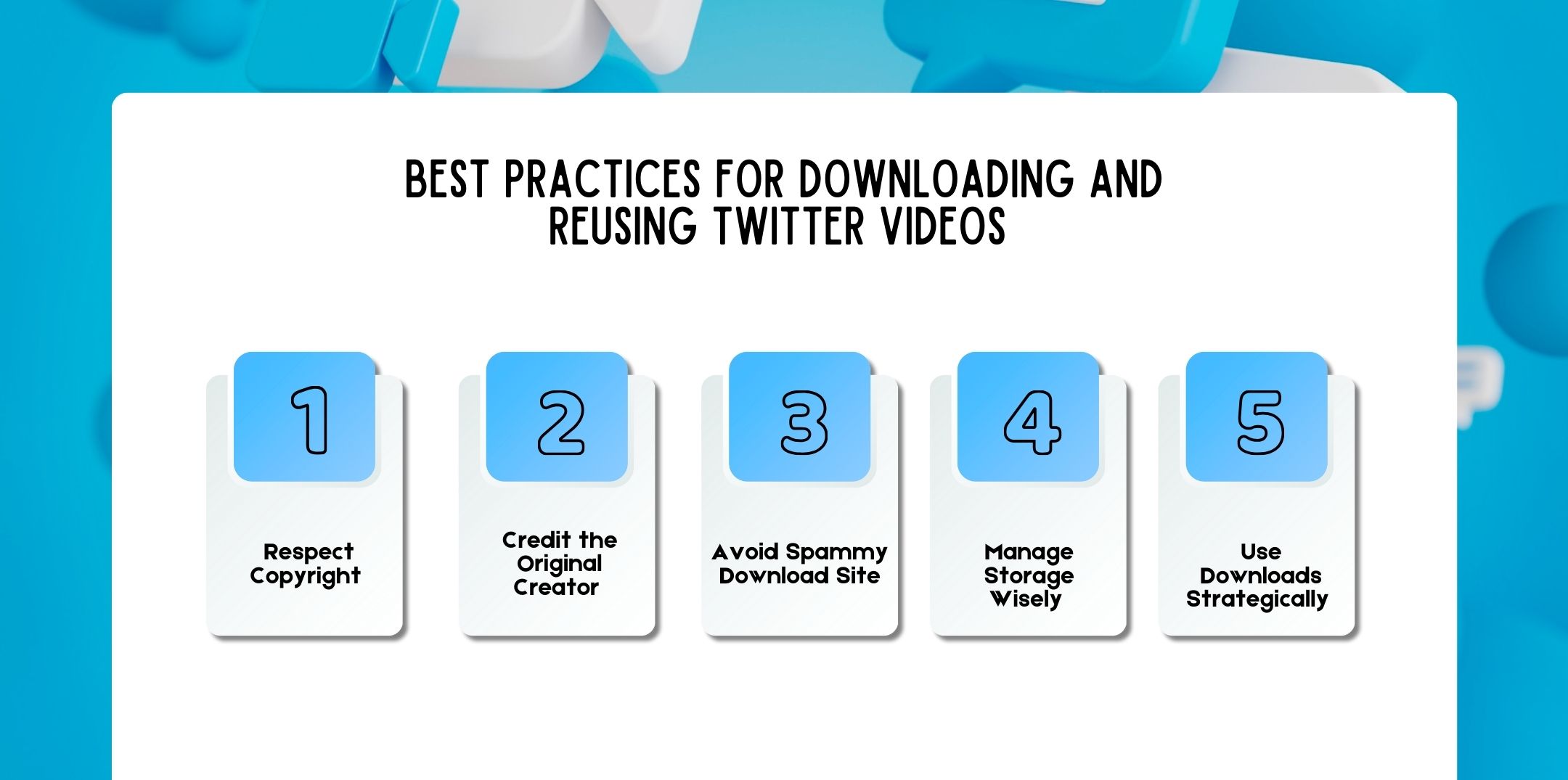 Best Practices for Downloading and Reusing Twitter Videos