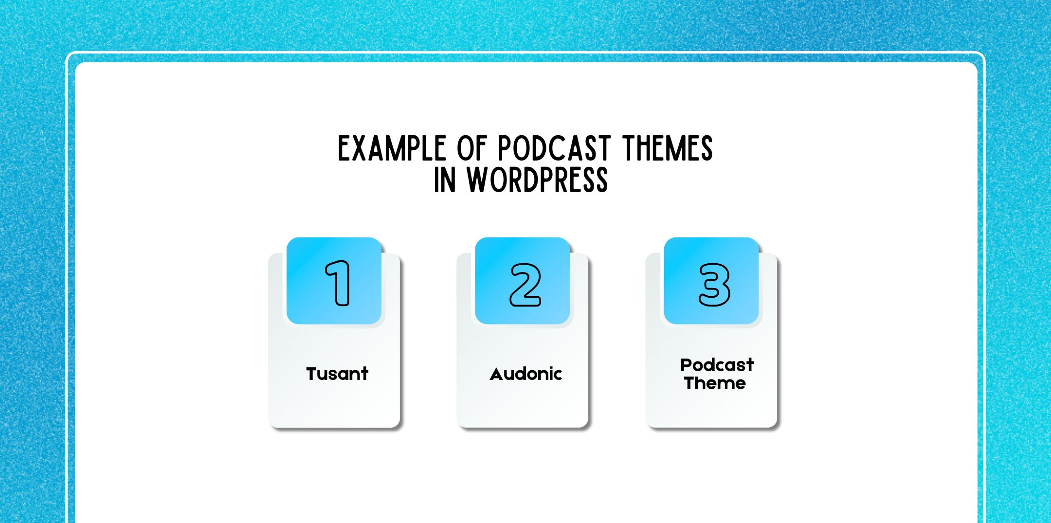 Example of Podcast Themes in WordPress