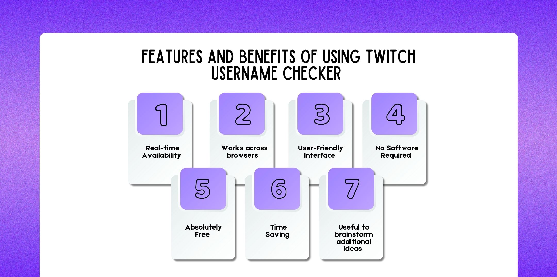 Features and Benefits of Using Twitch Username Checker