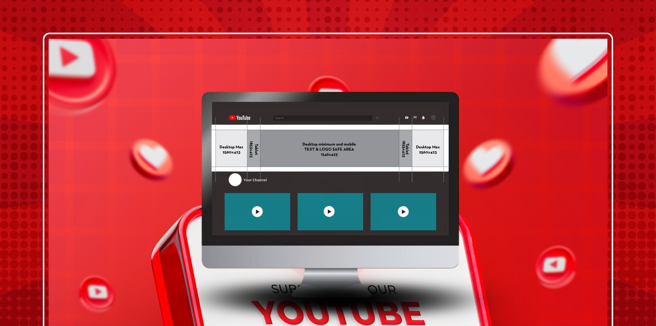 Know YouTube Banner Safe Area (Critical Section)
