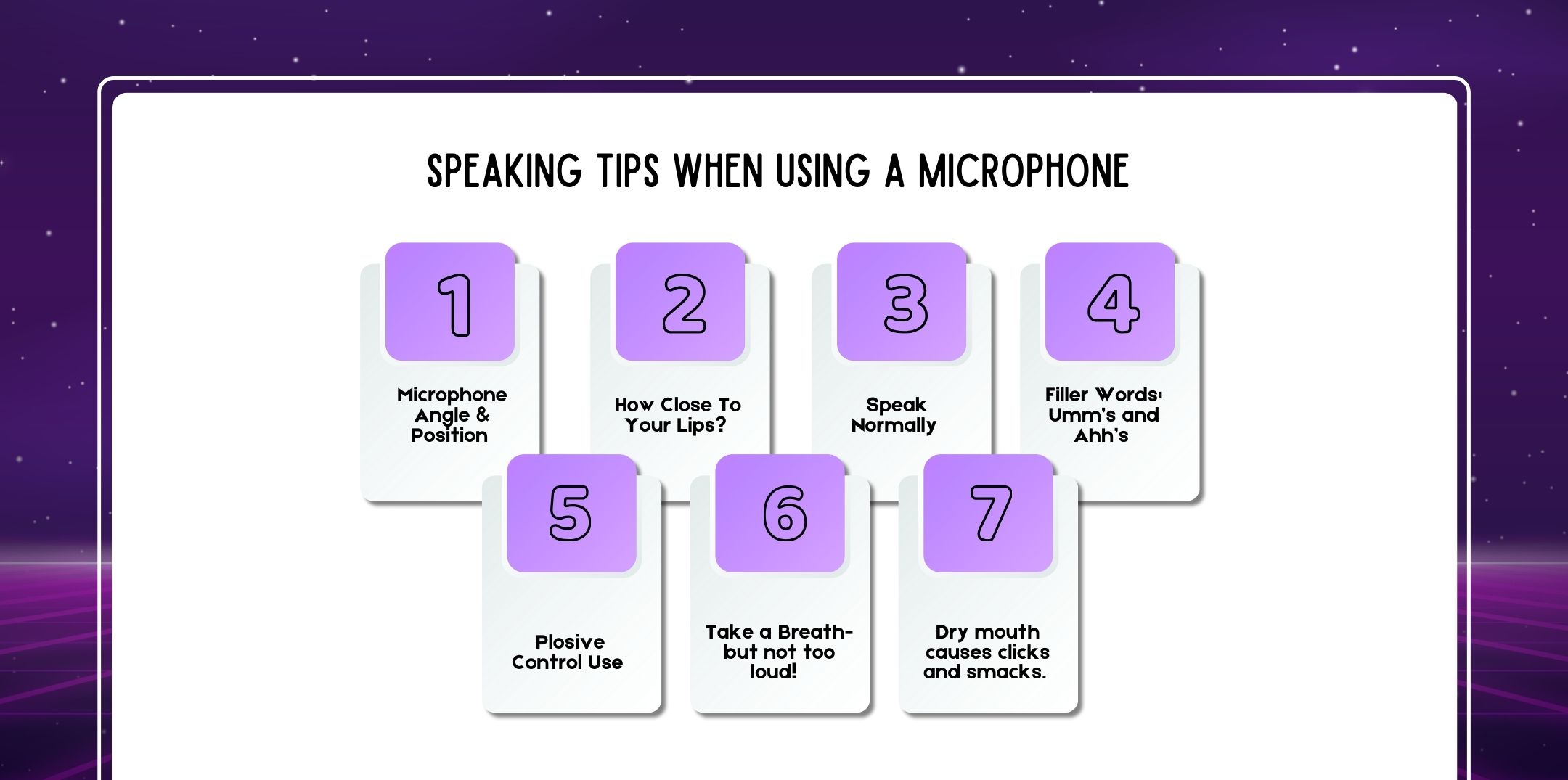 Speaking Tips When Using A Microphone