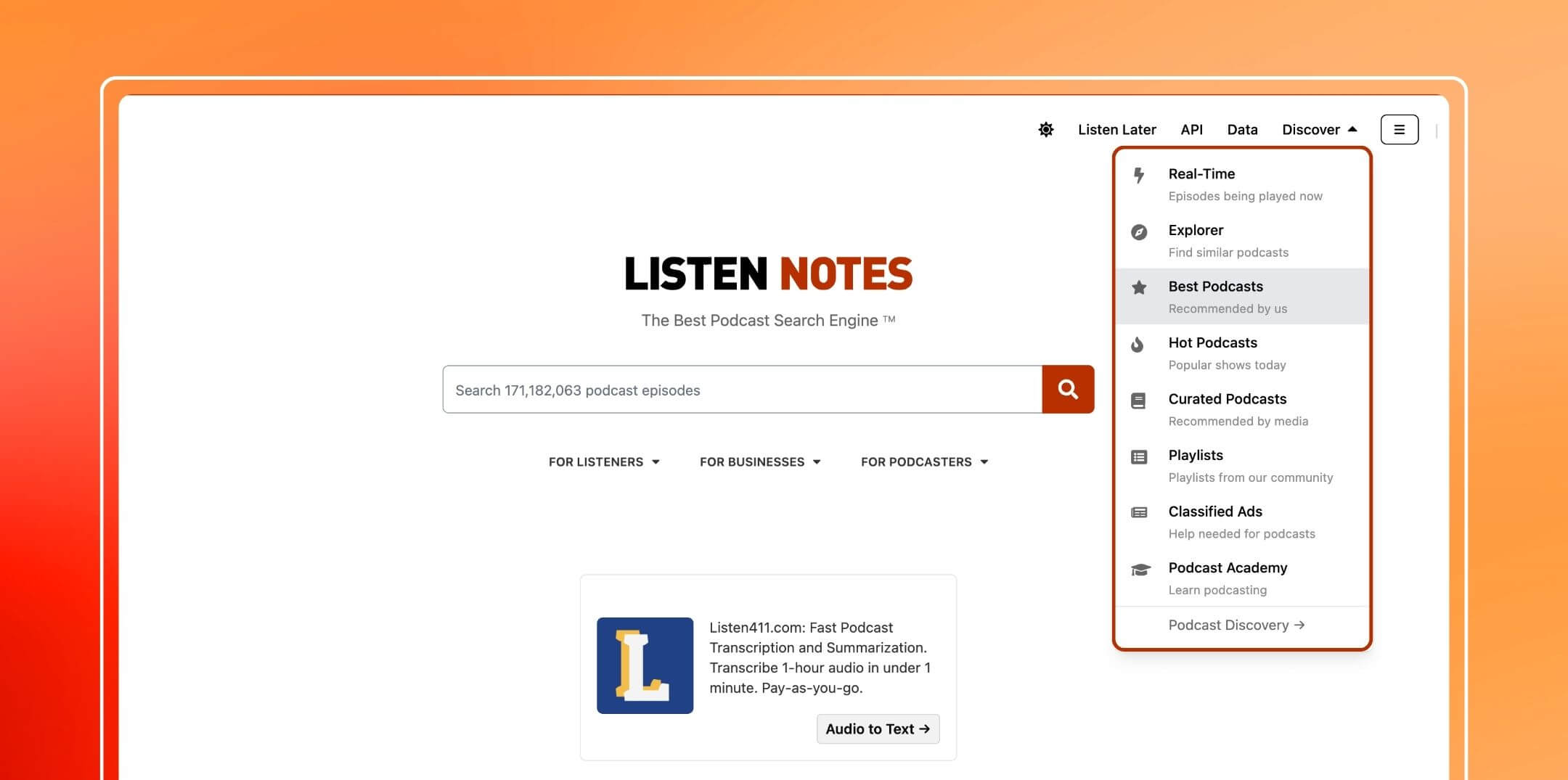 The Listen Notes Metrics That Matter (Or Do They)