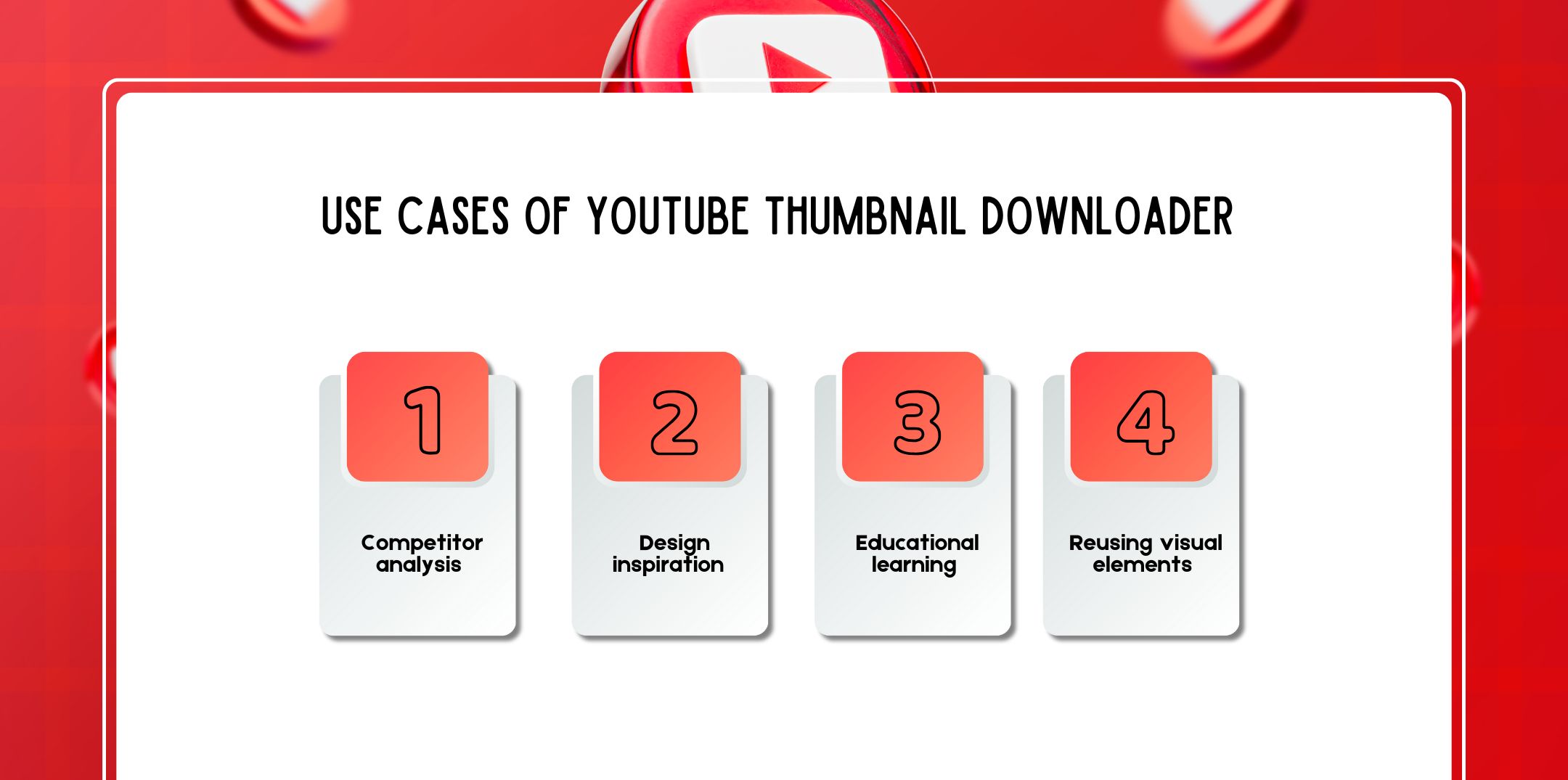 Use Cases of YouTube Thumbnail Downloader