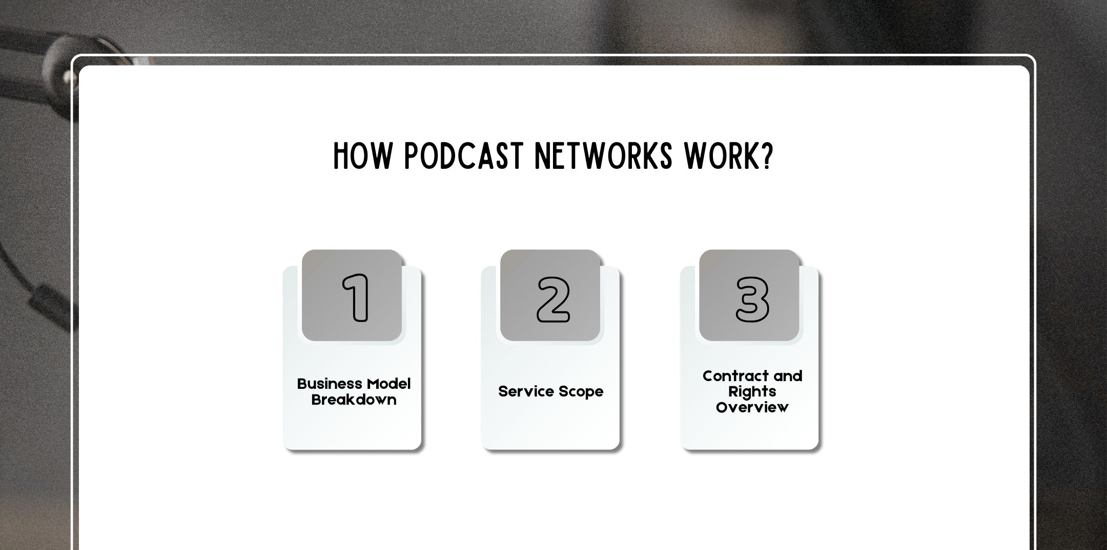How Podcast Networks Work