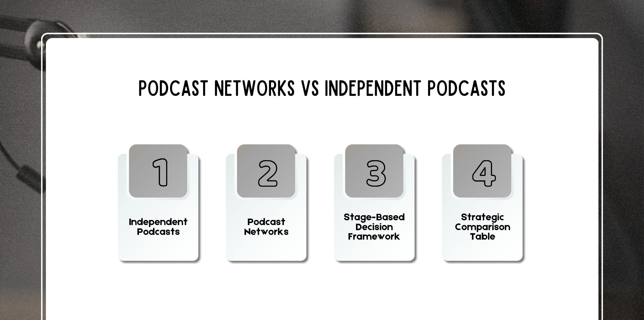Podcast Networks vs Independent Podcasts