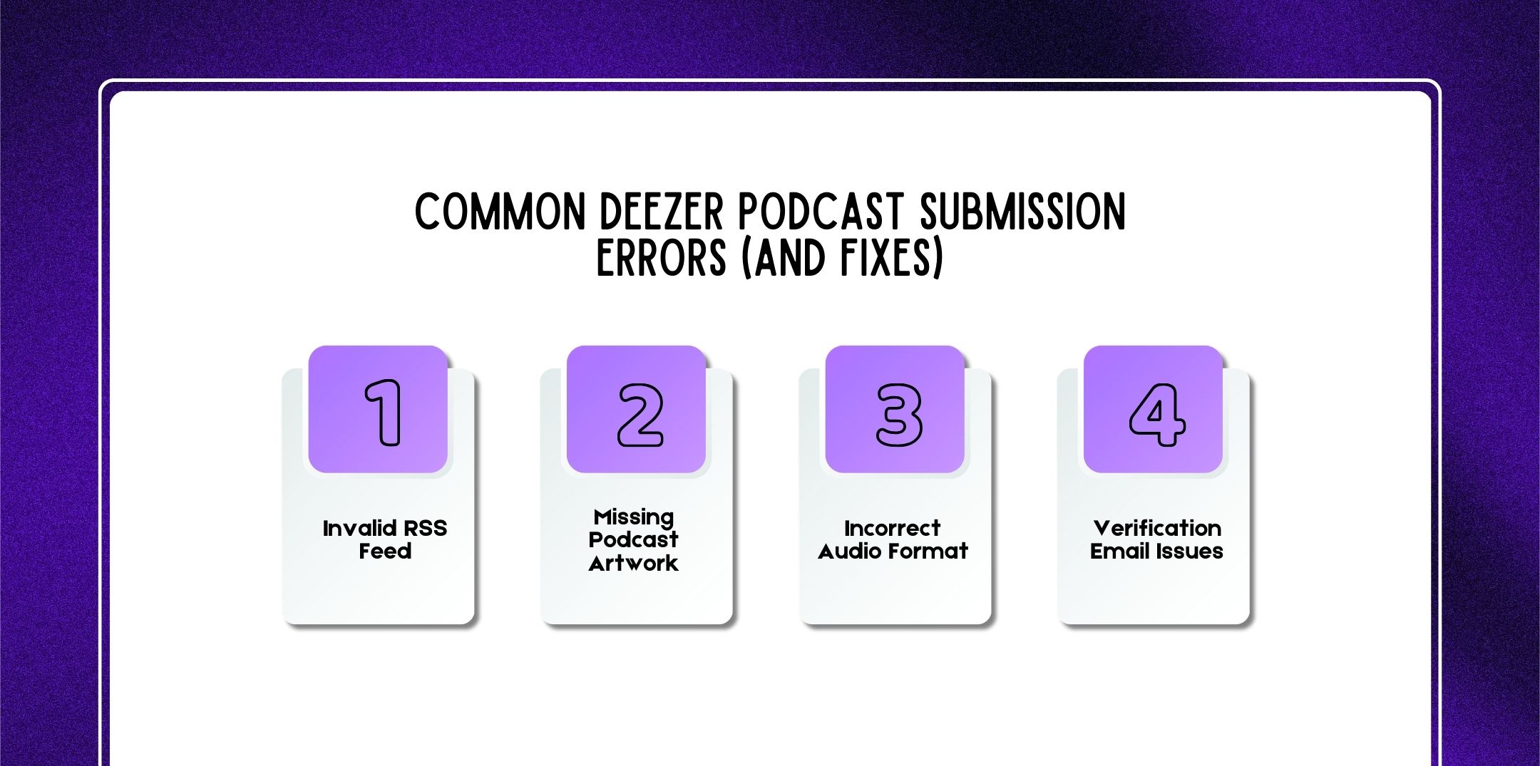Common Deezer Podcast Submission Errors (And Fixes)