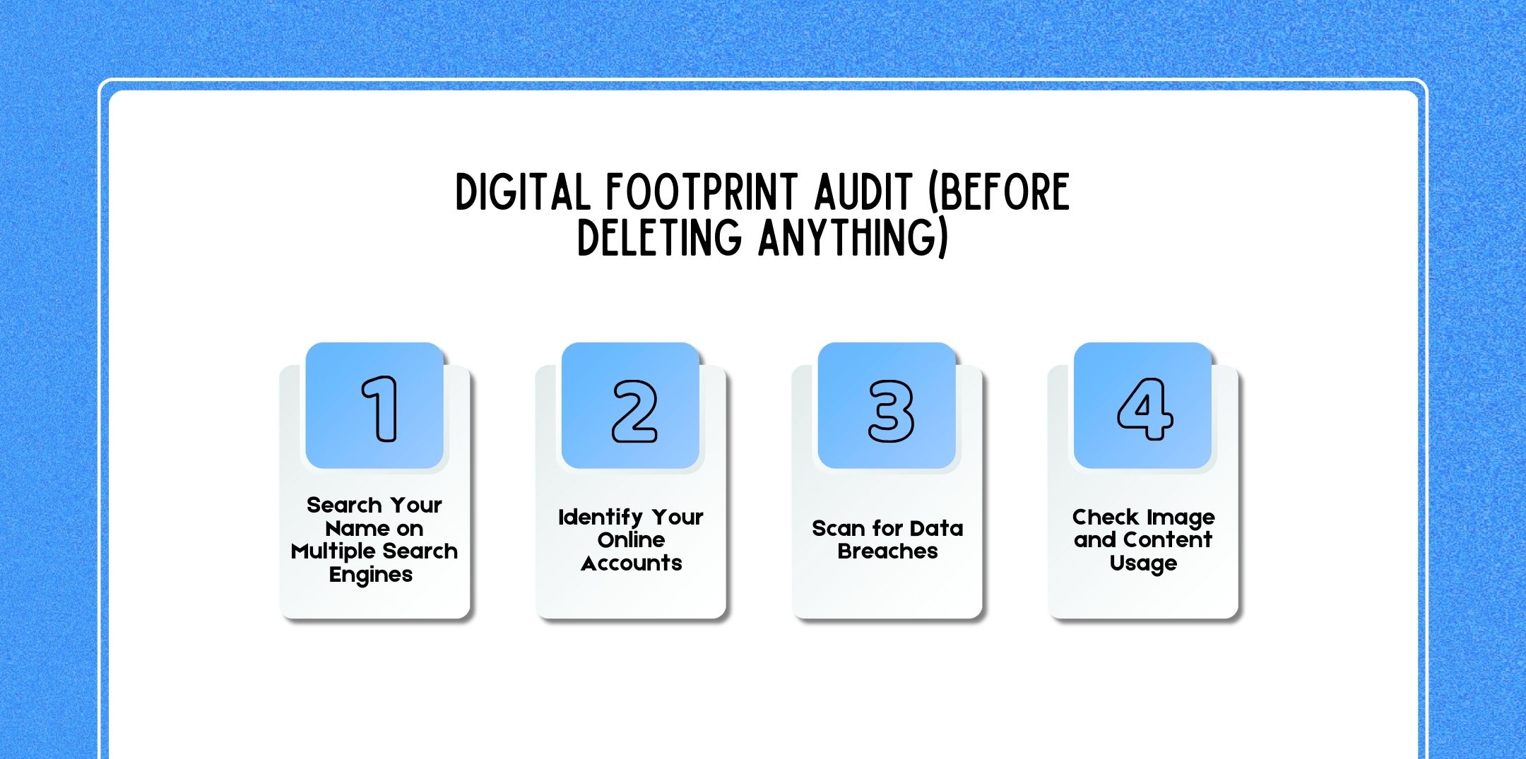 Digital Footprint Audit (Before Deleting Anything)