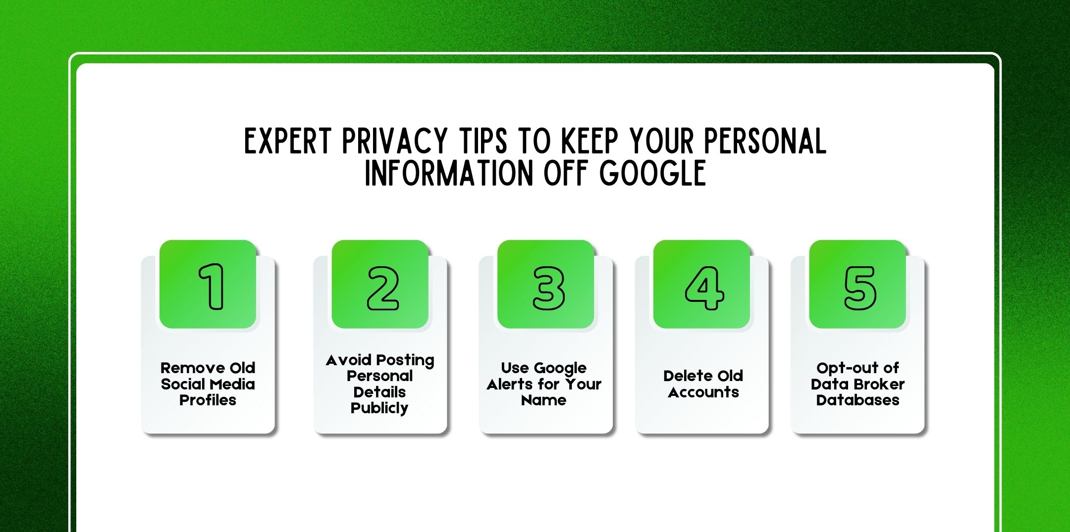 Expert Privacy Tips to Keep Your Personal Information Off Google