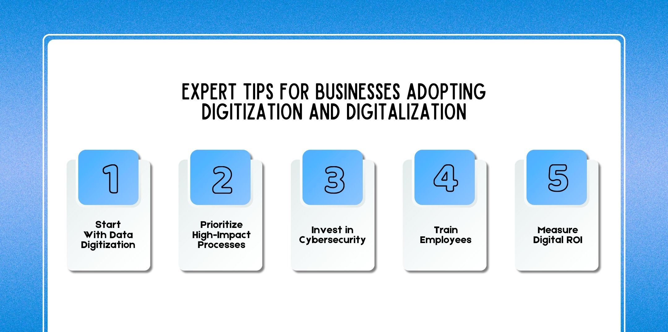 Expert Tips For Businesses Adopting Digitization And Digitalization