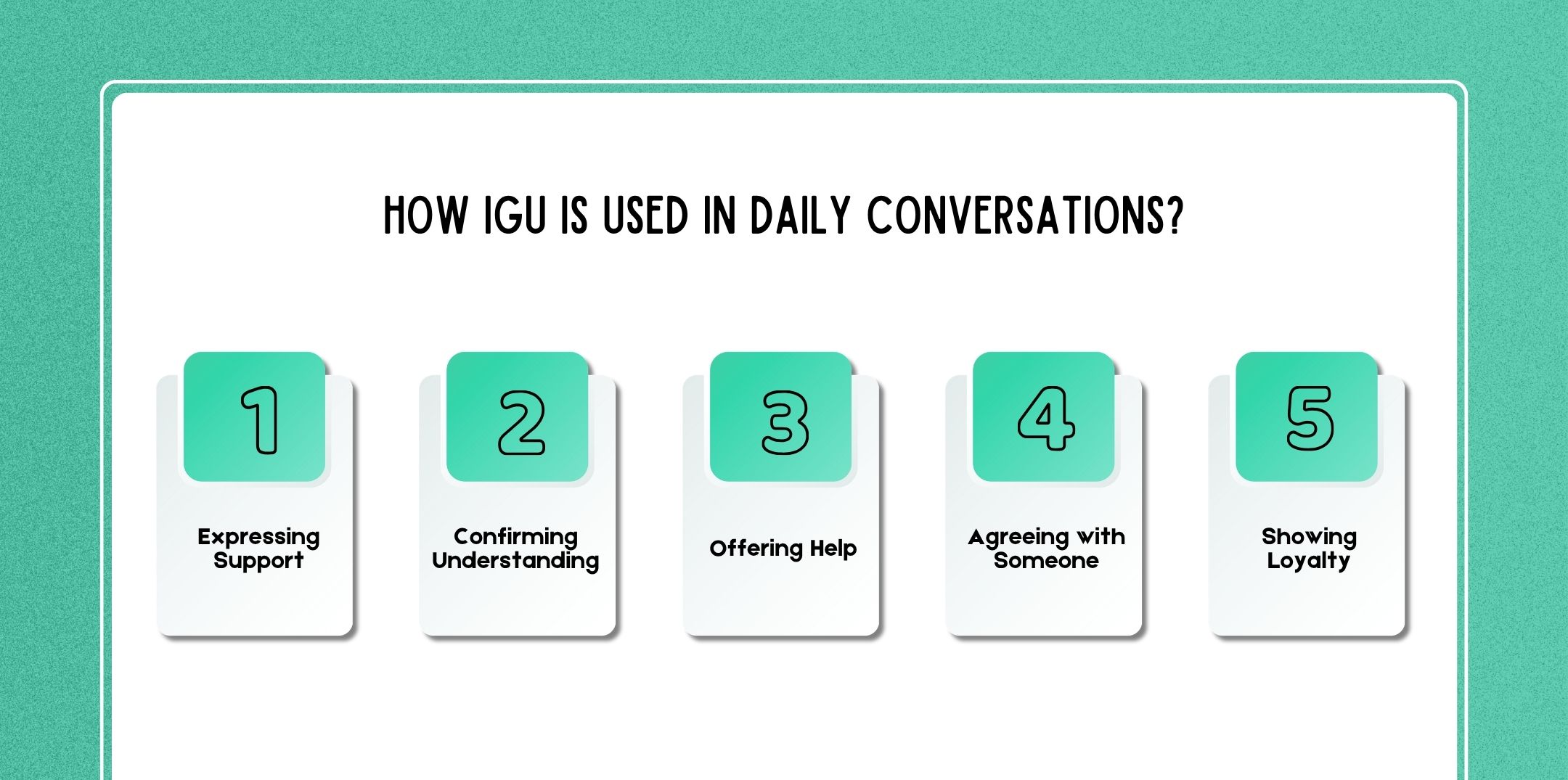 How IGU Is Used in Daily Conversations