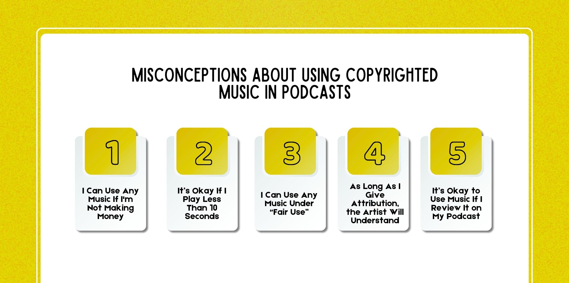 Misconceptions About Using Copyrighted Music in Podcasts