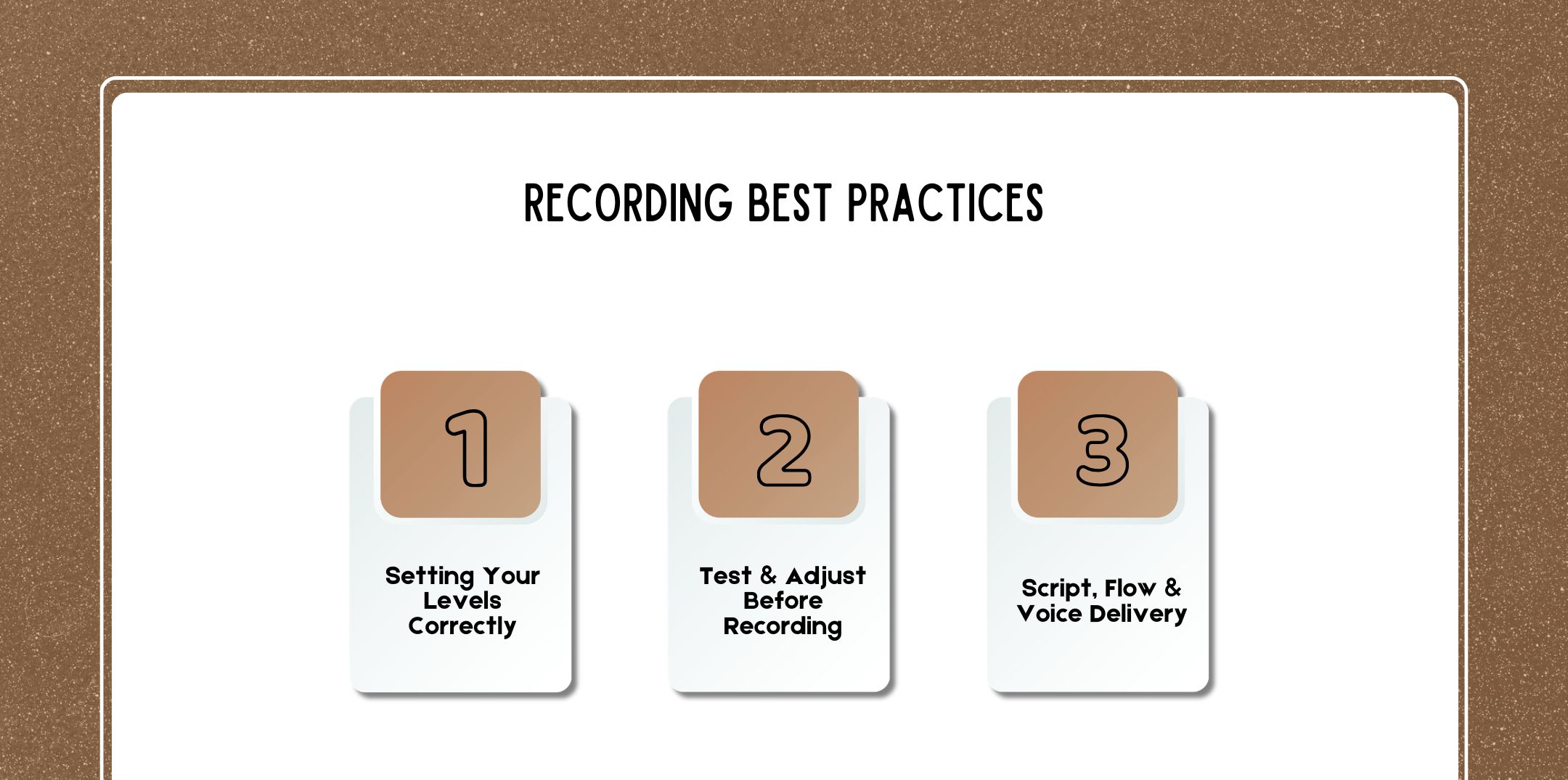 Recording Best Practices