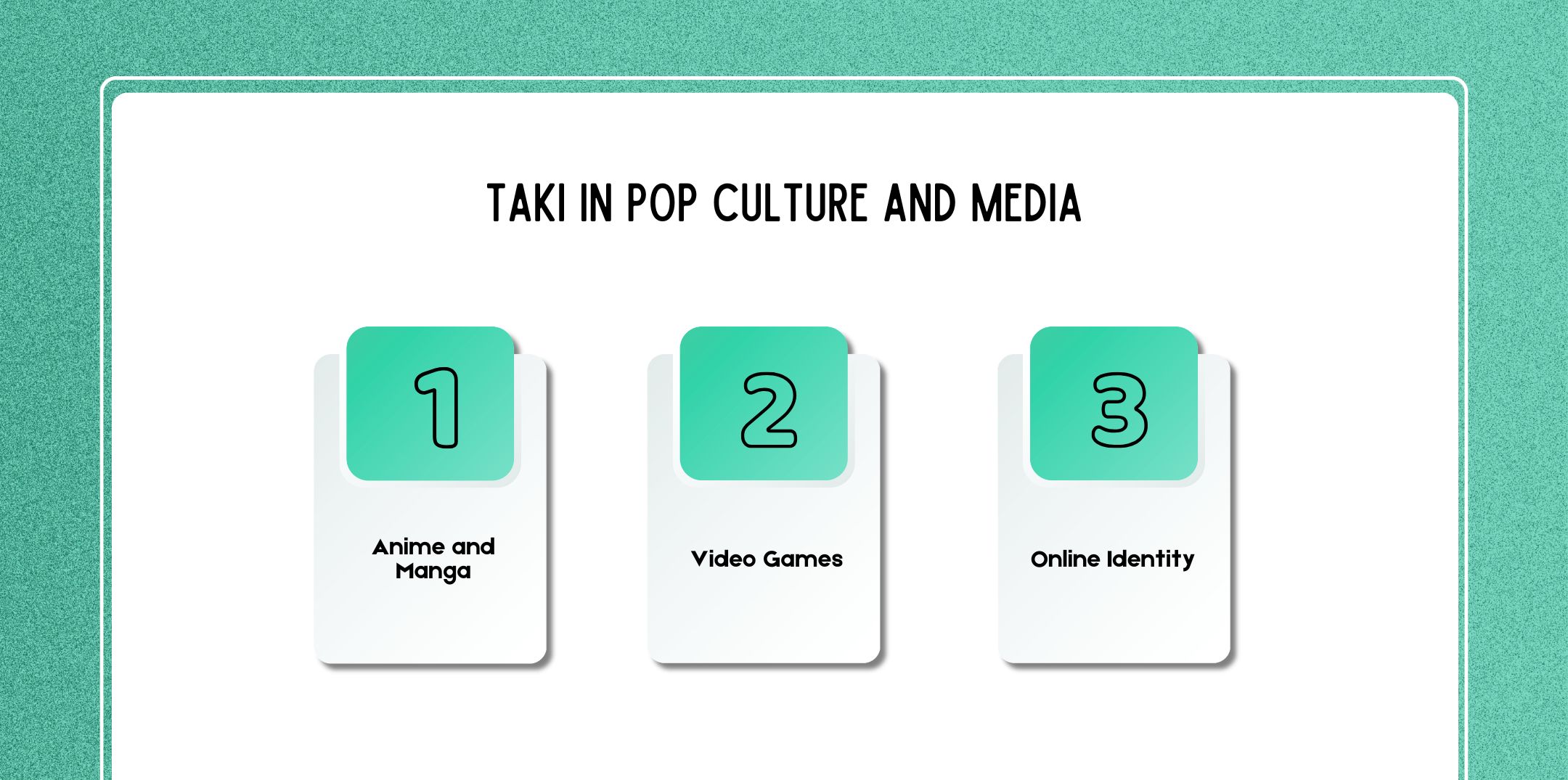 Taki in Pop Culture and Media