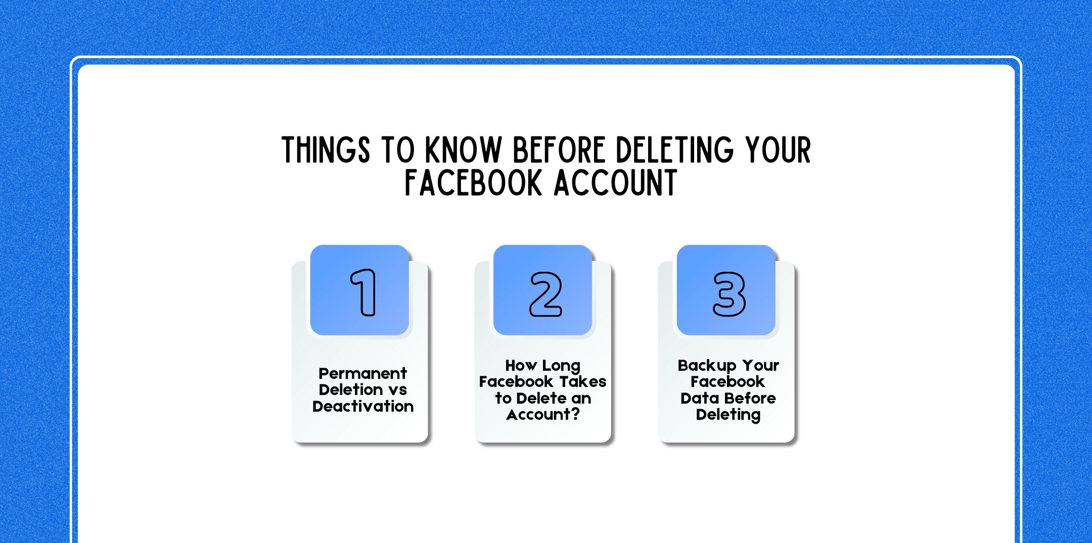 Things to Know Before Deleting Your Facebook Account