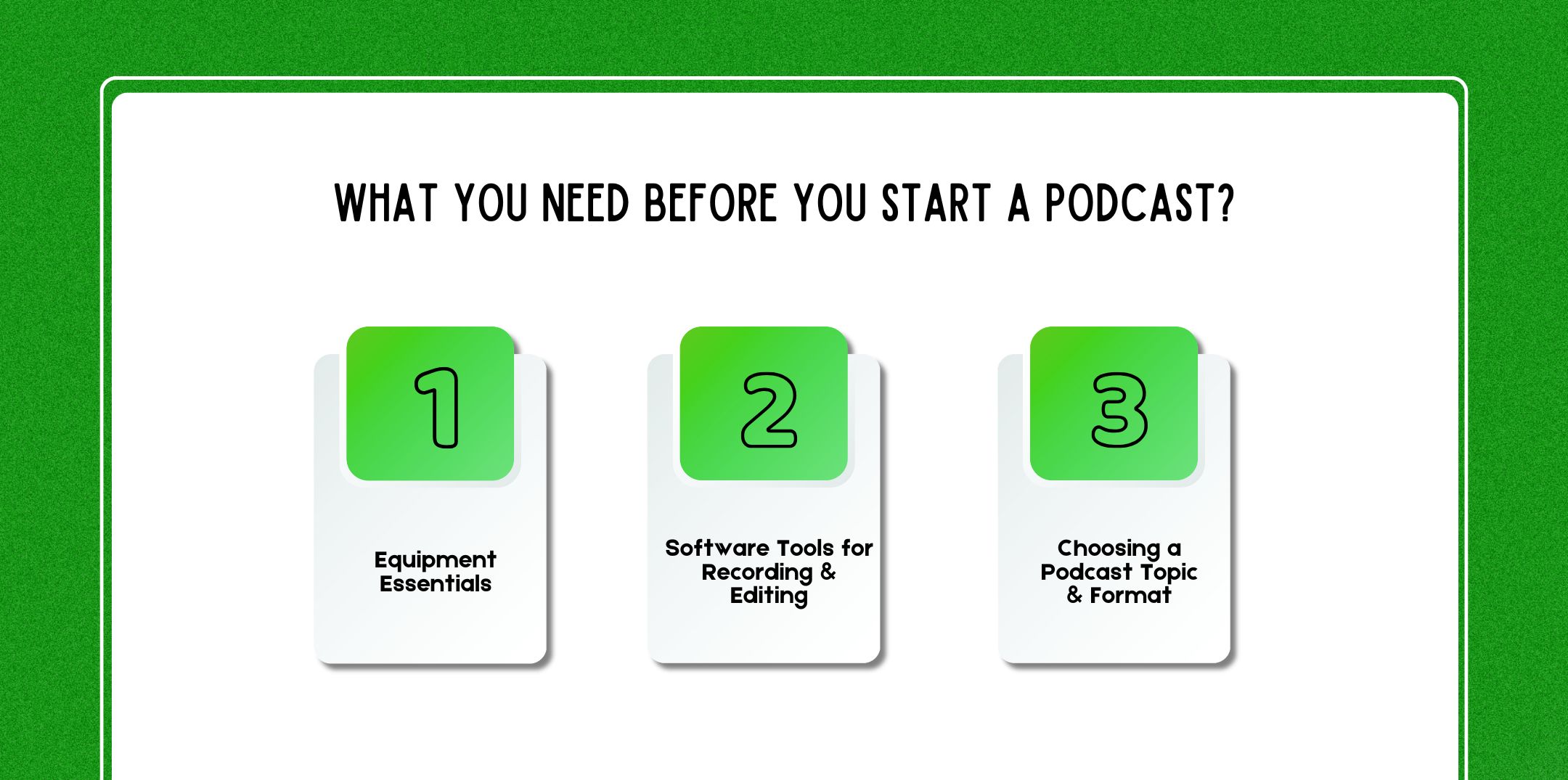 What You Need Before You Start a Podcast