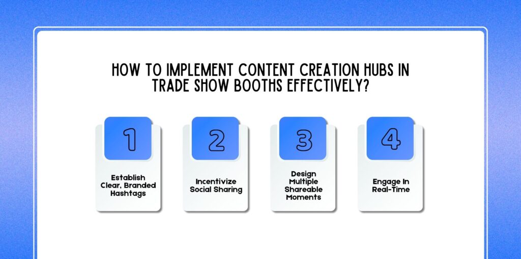 How To Implement Content Creation Hubs In Trade Show Booths Effectively